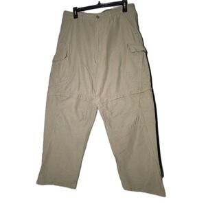 REI Pants Mens Size 34x30  Khaki Convertible Cargo Hiking‎ Fishing Camping